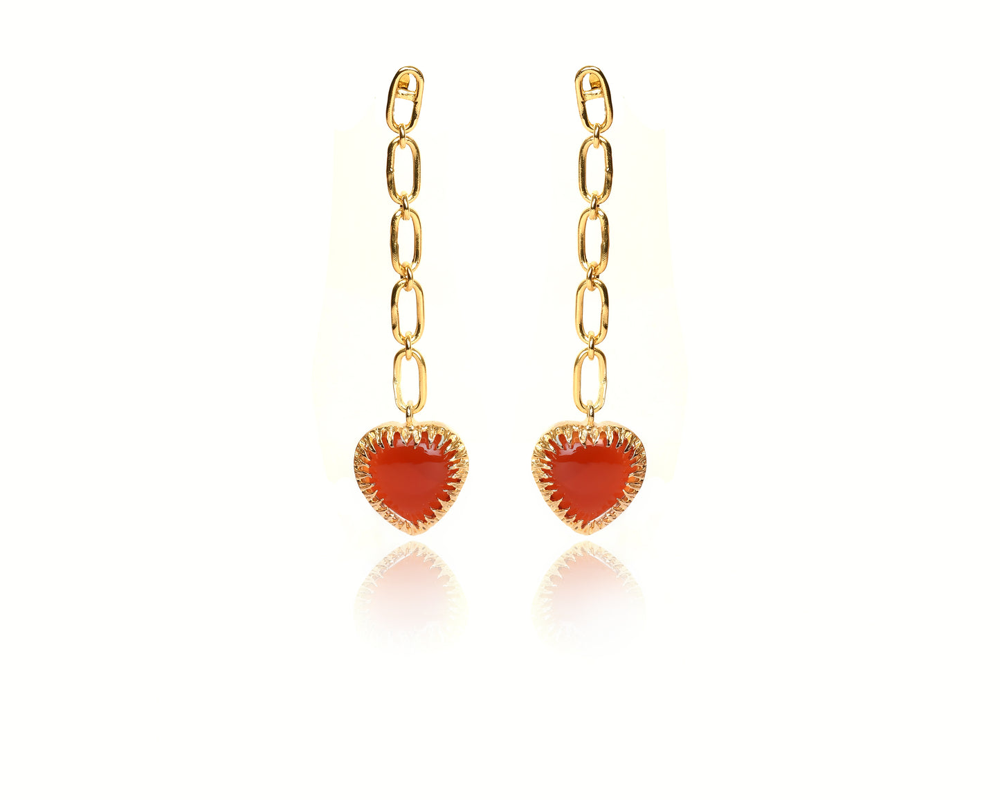 Heart Dangler Earrings