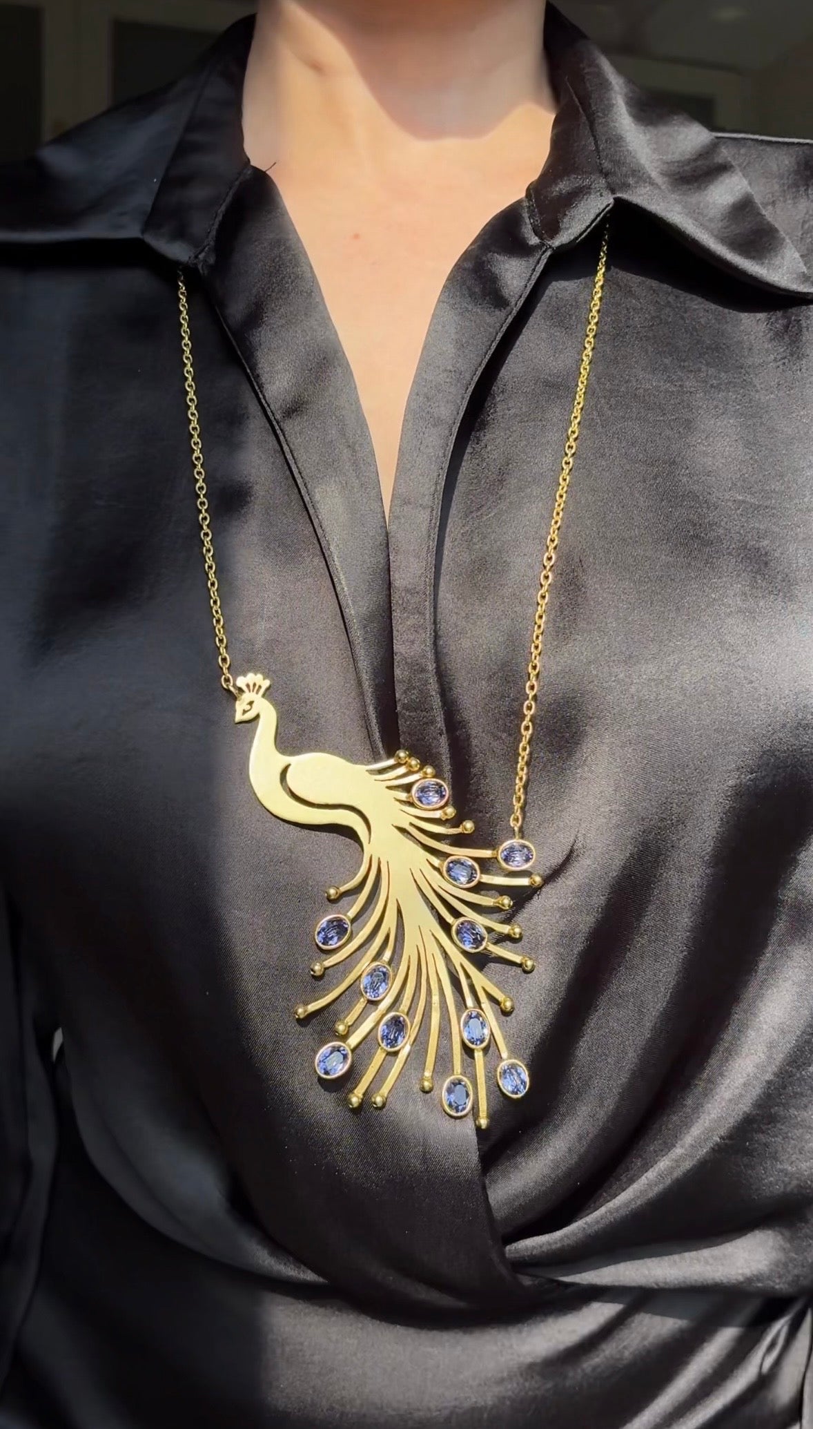 Mayura Cutwork Long Necklace
