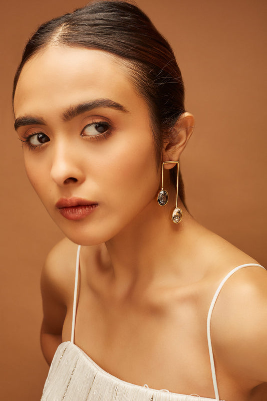 Mismatched Parallel Earrings