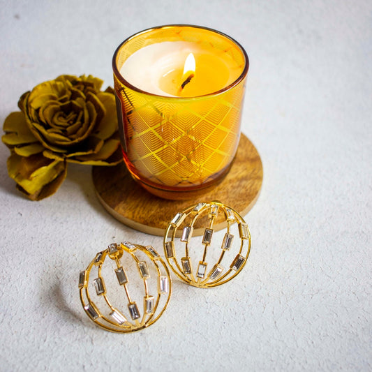 Disco Earrings - White