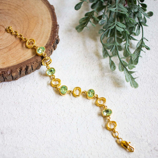 Oval Bracelet - Dark Pink