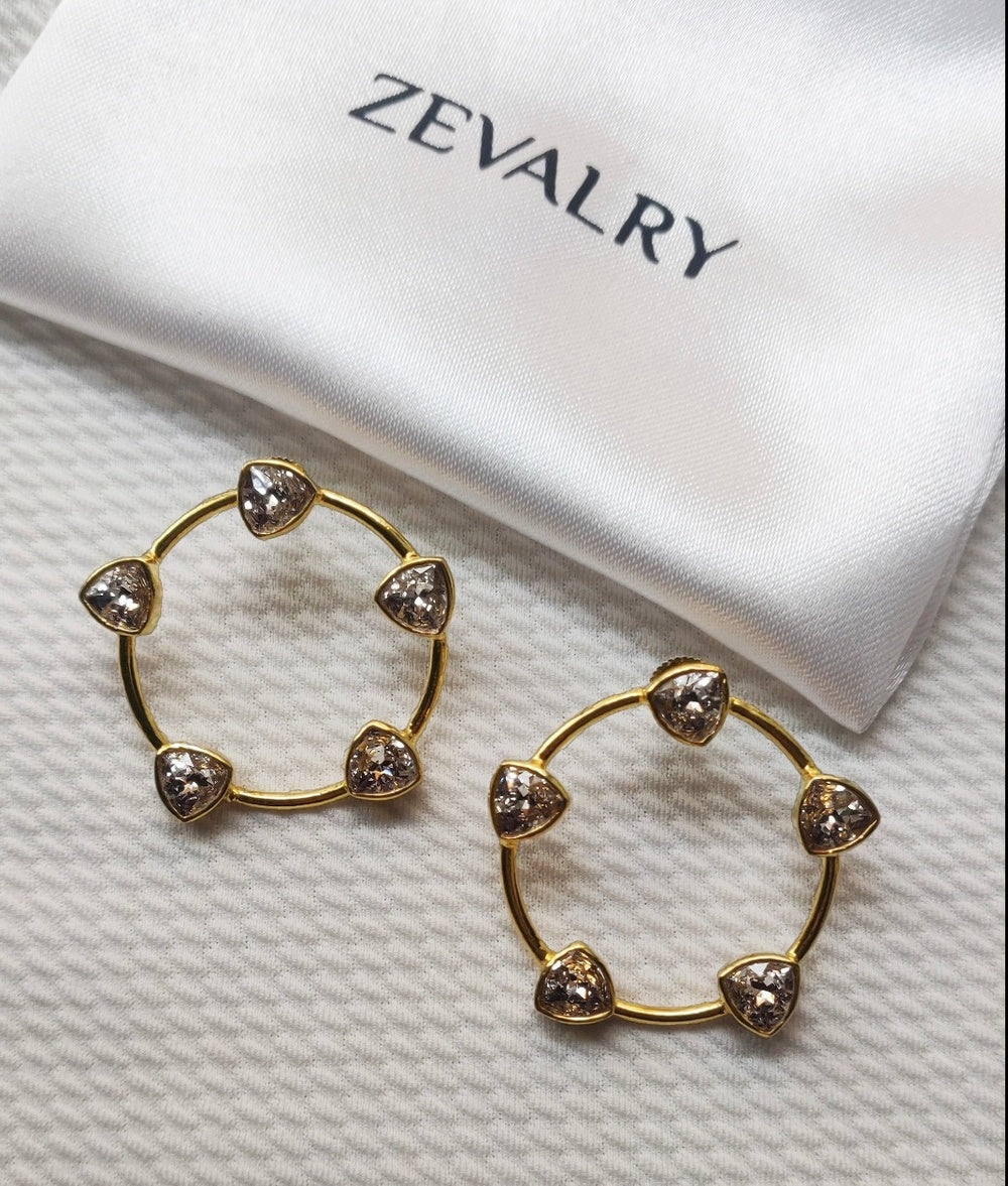 Pyramid Stud Earrings