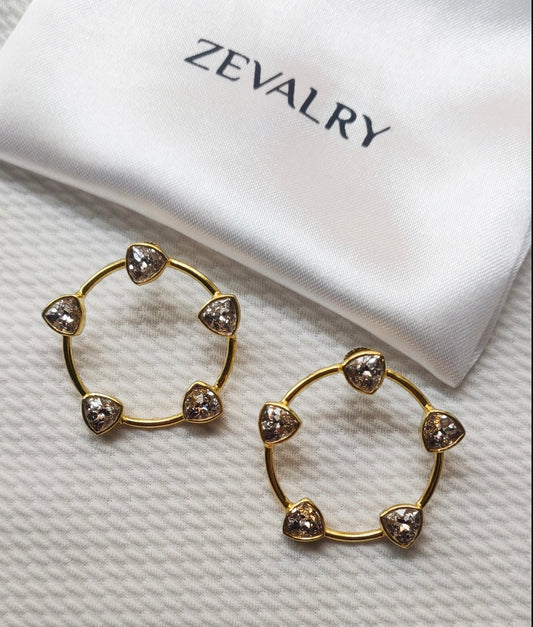 MASTERCHEF KIRTI BHOUTIKA IN PYRAMID EARRINGS