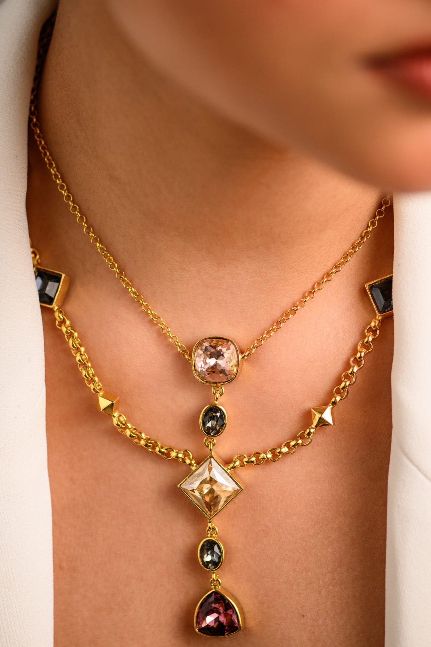 Aura Two Layer Necklace