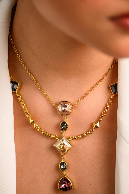 Aura Two Layer Necklace