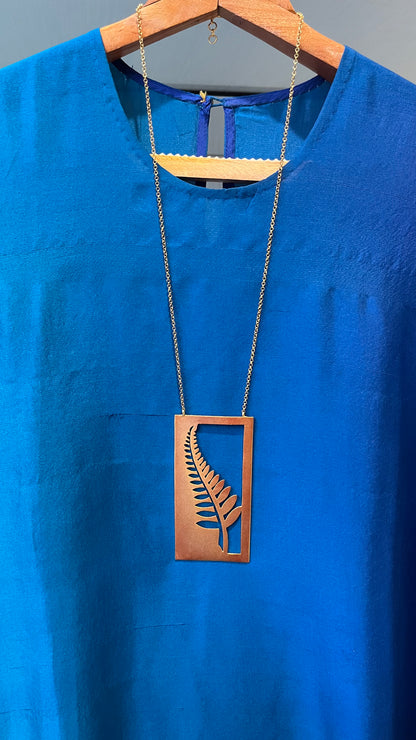 Leafline Cutwork Long Necklace