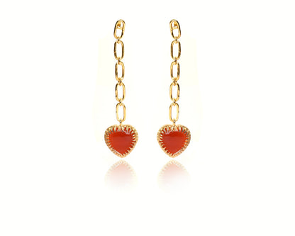 VINEETA SINGH IN HEART DANGLER EARINGS