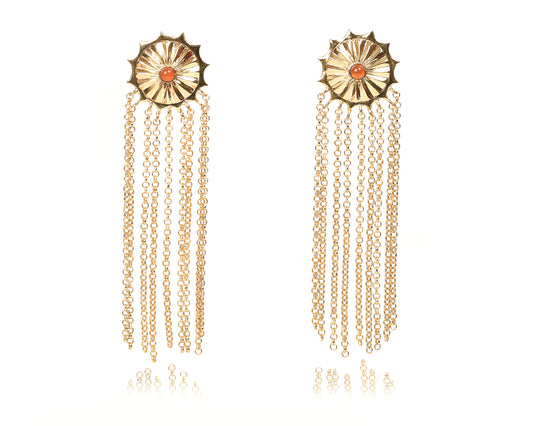 Sun Dangler Earrings