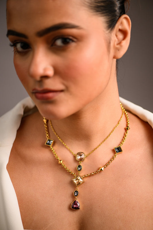 Aura Two Layer Necklace