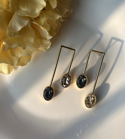 Mismatched Parallel Earrings