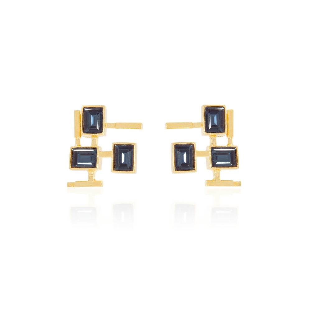 Brick Stud Earrings