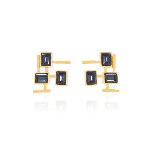 Brick Stud Earrings