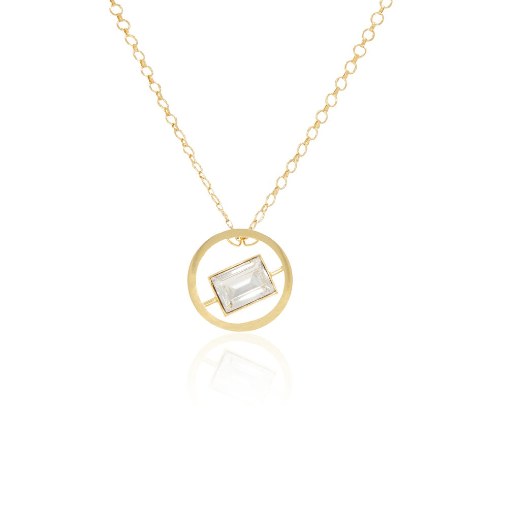 Disc Pendant Necklace