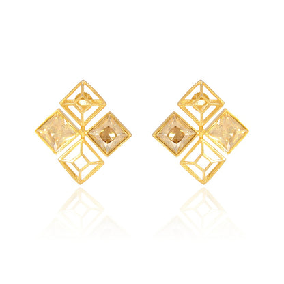 SUNNY LEONE IN GEO DIAMOND EARRINGS