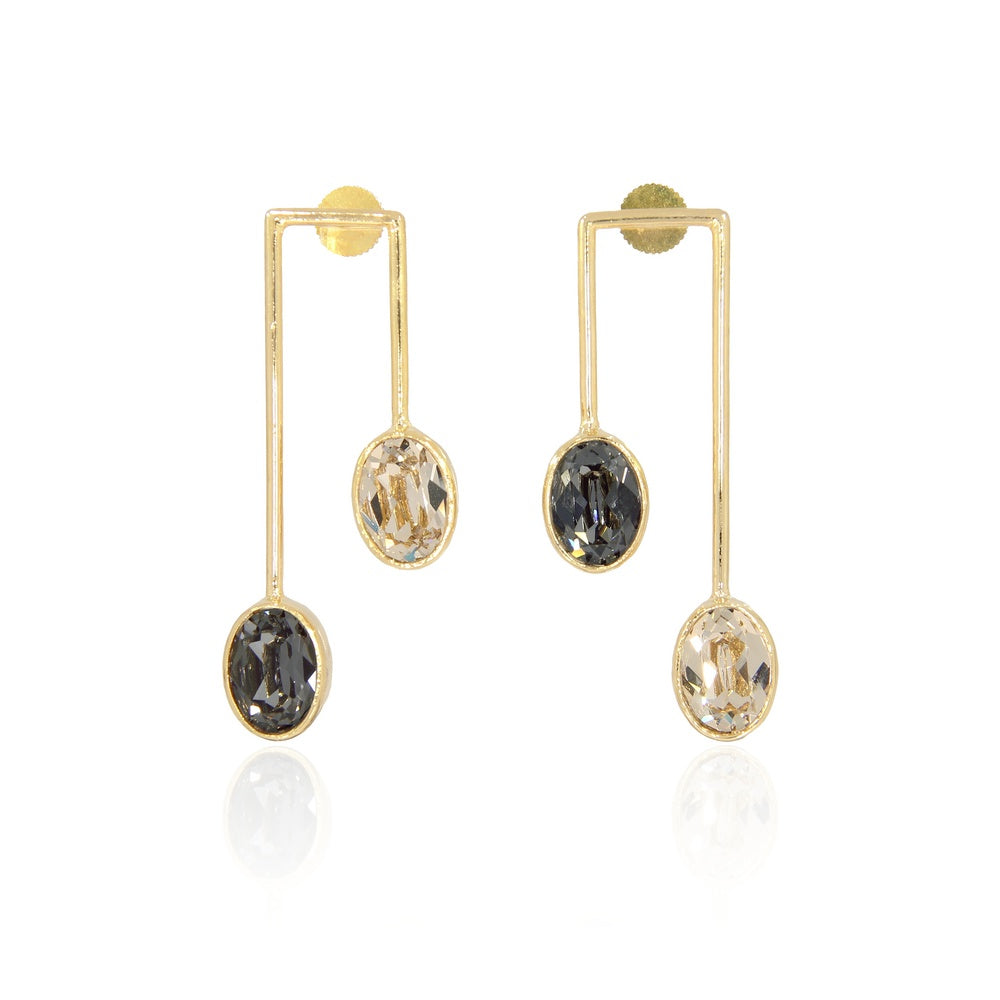 Mismatched Parallel Earrings