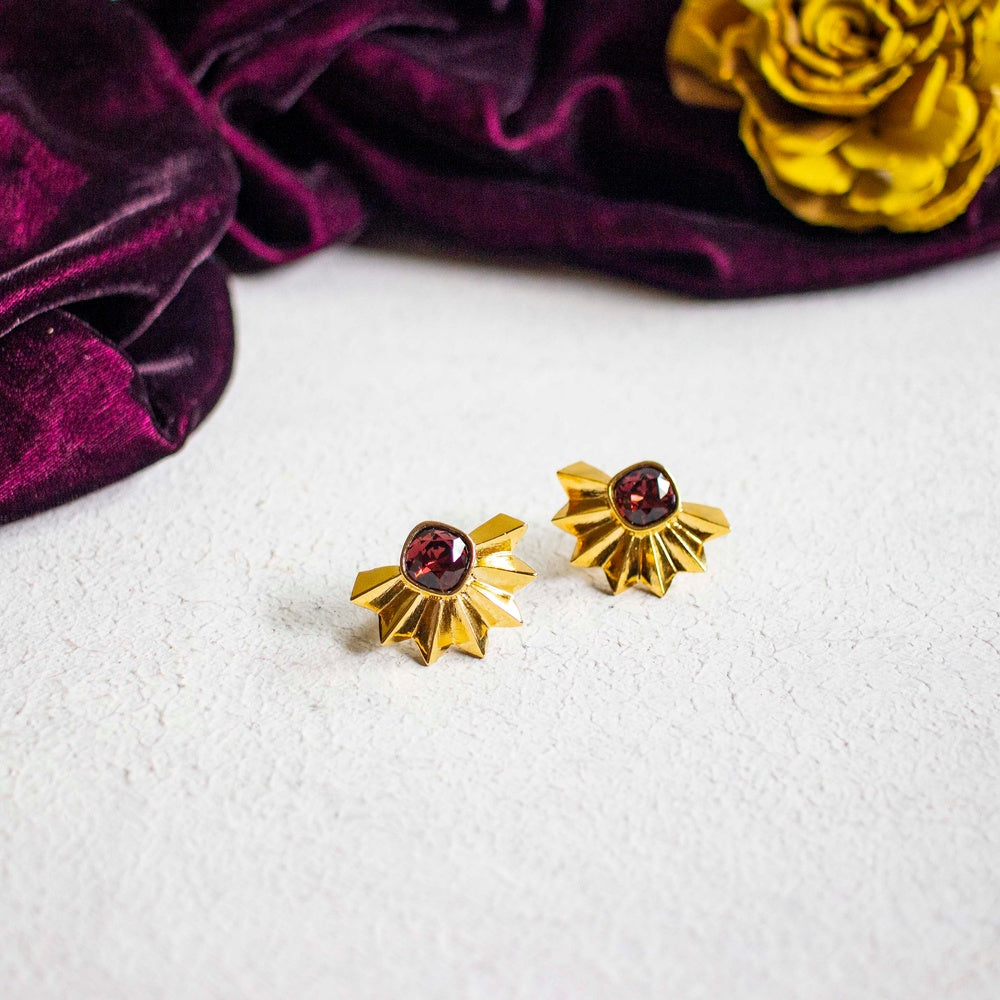 Peacok Stud Earrings